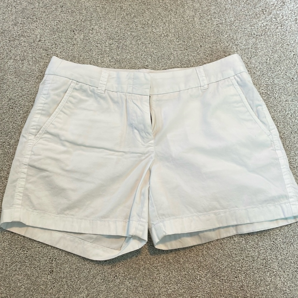 White J Crew chino shorts